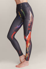 ZEBRA BLUE CREAM Leggings