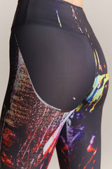 ZEBRA BLUE CREAM Leggings