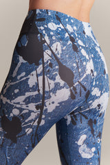 ZEBRA BLUE CREAM Leggings