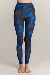 ZEBRA BLUE CREAM Leggings