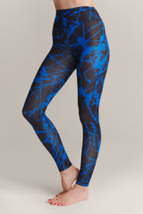 ZEBRA BLUE CREAM Leggings