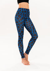 Giraffe Royal Blue Leggings