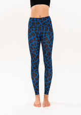 Giraffe Royal Blue Leggings