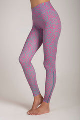 Leopard Pink Blue Leggings