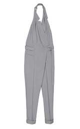 Open Back Jumpsuit - Grey