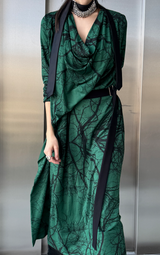 Forest Green Dress - Long Sleeve