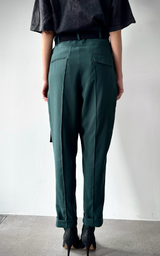 Wrap Pants - Emerald Green
