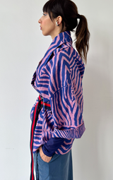 Leopard Lucid Dreams Kimono - Purple