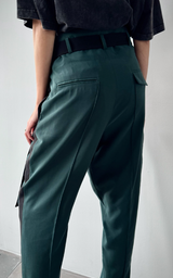 Wrap Pants - Emerald Green