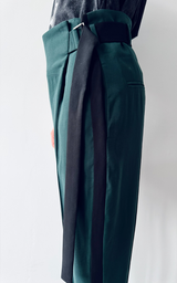 Wrap Pants - Emerald Green