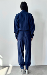 Aviator Jumpsuit - Deep Blue
