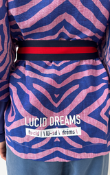 Leopard Lucid Dreams Kimono - Purple