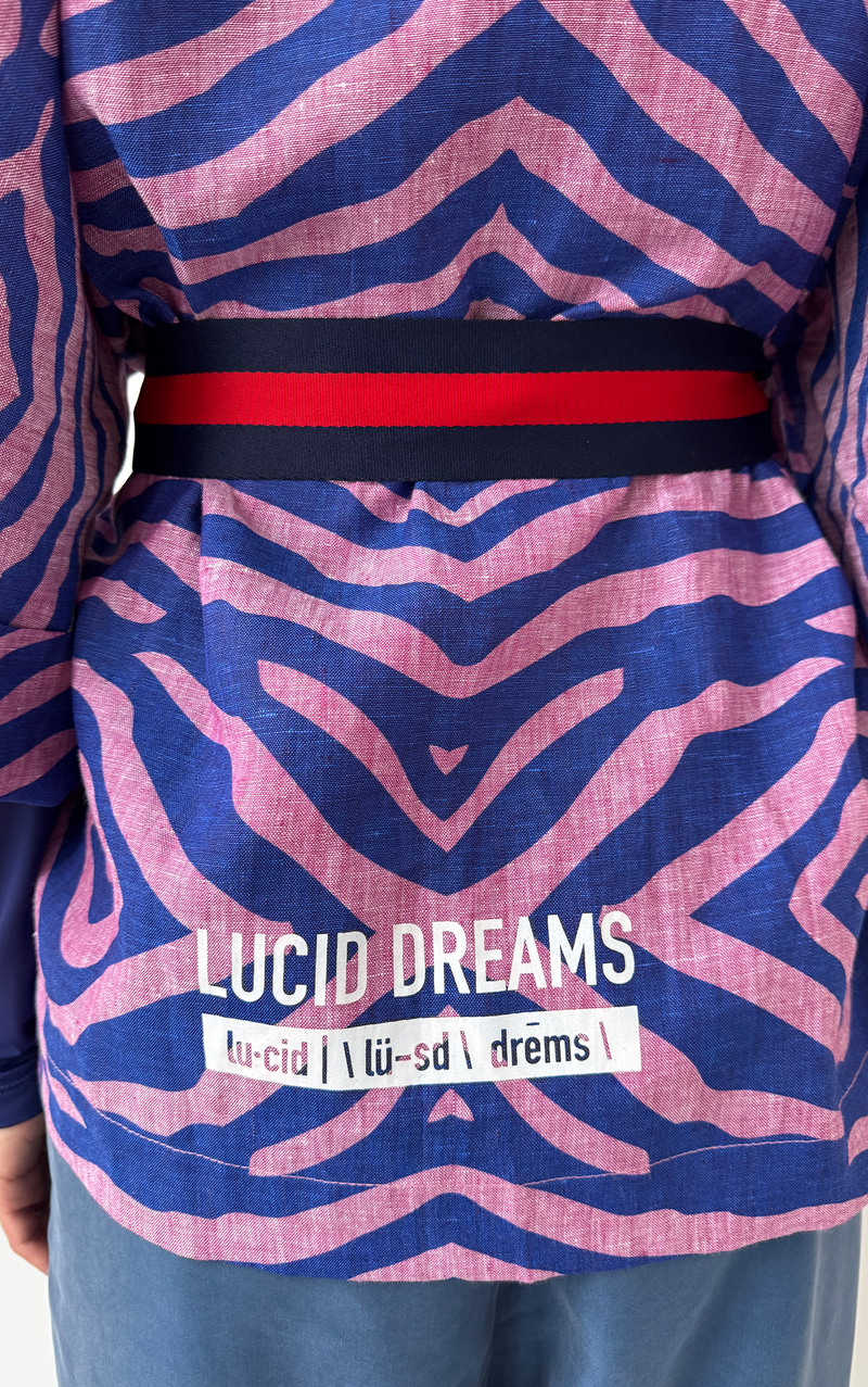 Leopard Lucid Dreams Kimono - Purple