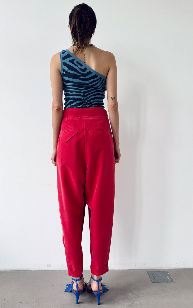 Wrap Pants - Red