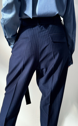 Wrap Pants - Stripe Blue