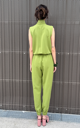 Drape Green Jumpsuit