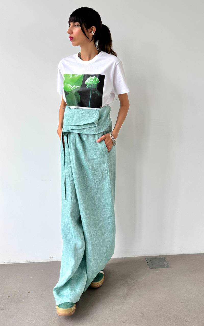 Wide Leg Linen Pants