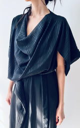 Black Drape Dress