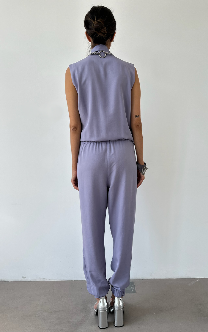 Asym Drape Jumpsuit - Lavanda