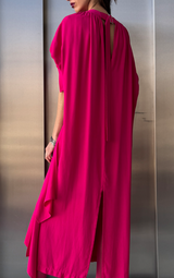 Pink Puff Sleeve Dress