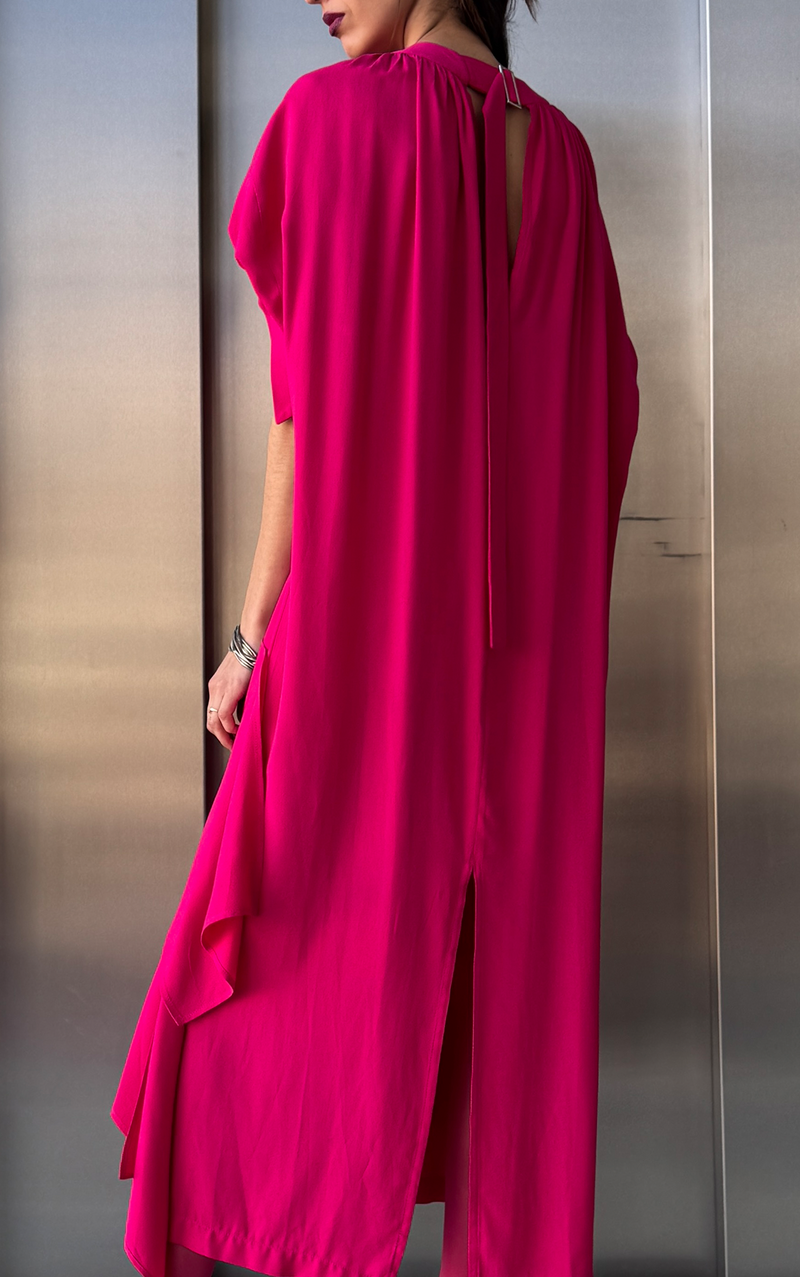 Pink Puff Sleeve Dress