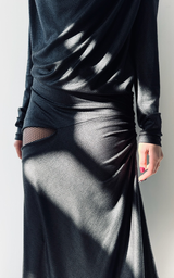 Asym Drape Dress