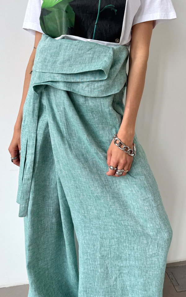 Wide Leg Linen Pants