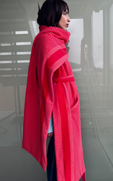 Coral Puffer Scarf