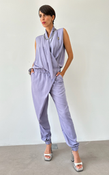 Asym Drape Jumpsuit - Lavanda