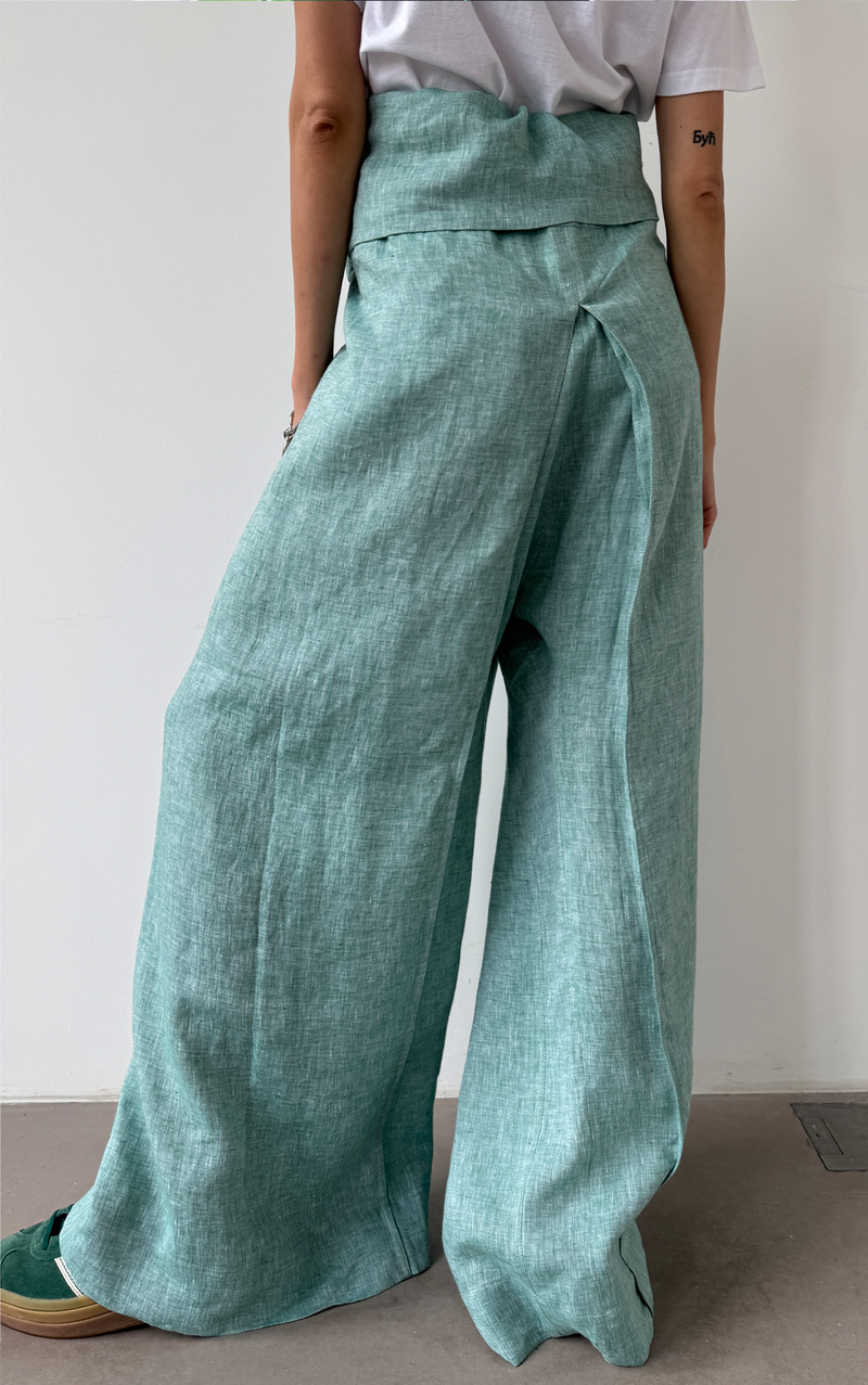 Wide Leg Linen Pants