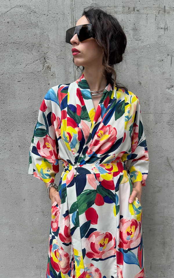 Flower Long Kimono