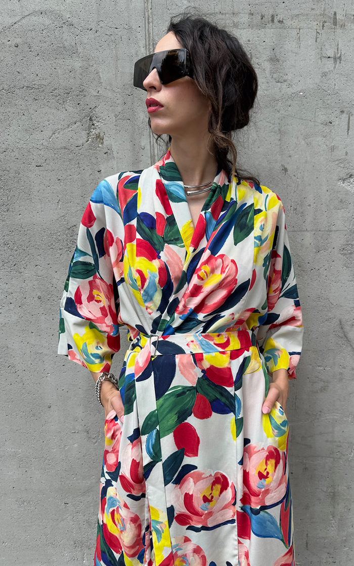 Flower Long Kimono