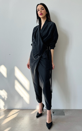 Asym Jumpsuit - Black