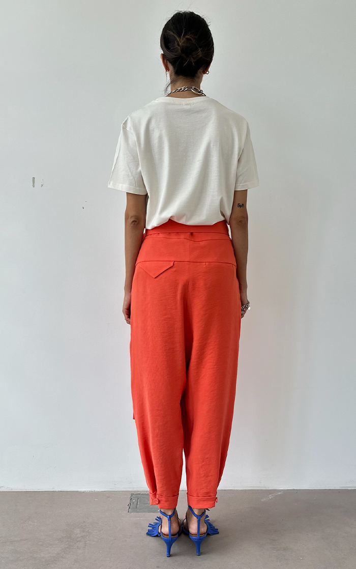 Wrap Pants - Orange