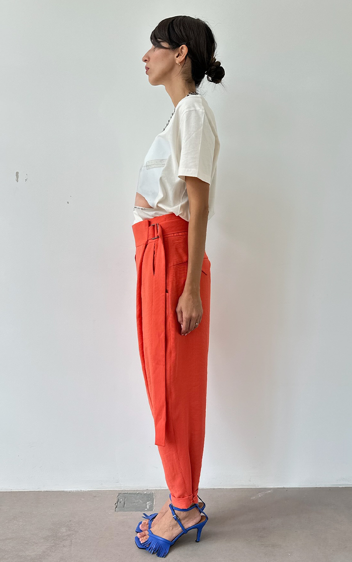 Wrap Pants - Orange