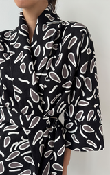 Lucid Dreams Linen Kimono - Black