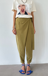 Wrap Pants - Green