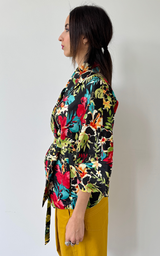 Linen Floral Kimono