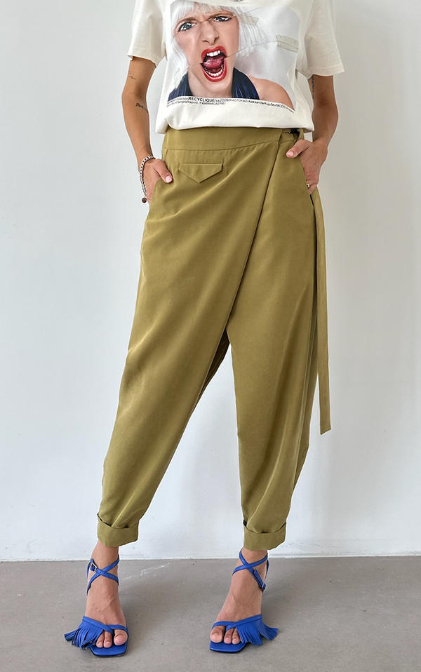 Wrap Pants - Green