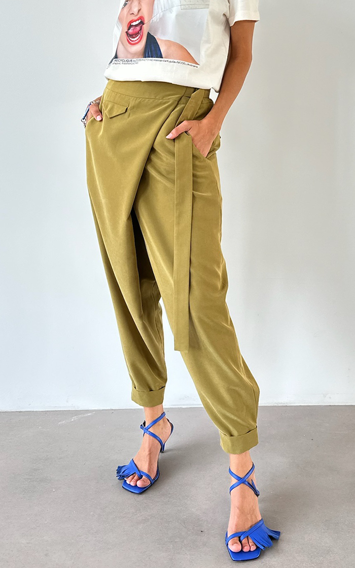 Wrap Pants - Green
