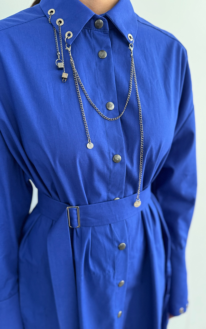 Shirt/ Dress - Blue