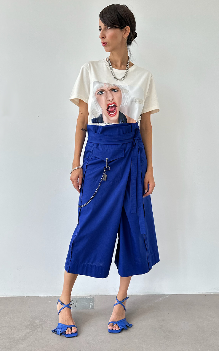 Thai with Metal Chain - Blue