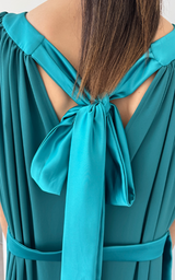 Ruffle Dress Short - Turquoise