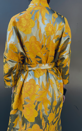 Golden Bloom Brocade Kimono