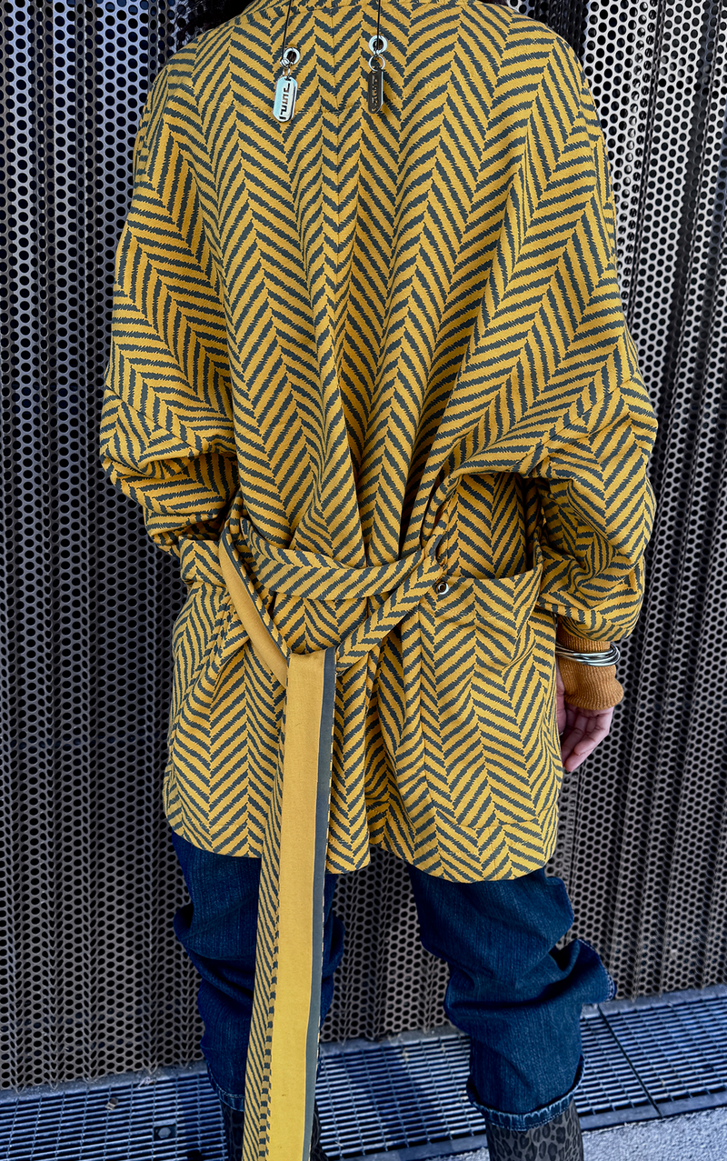 Sweatshirt Kimono - Short Yellow