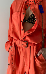 Military Jumpsuit - Orange