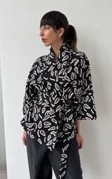 Lucid Dreams Linen Kimono - Black