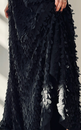 Textured Maxi Skirt - Black