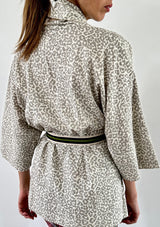 Leopard Kimono - OffWhite