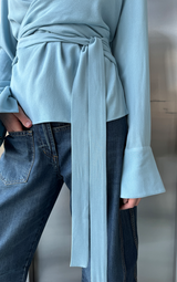 Wrap Shirt - Light Blue